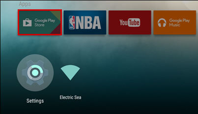 Меню Android TV