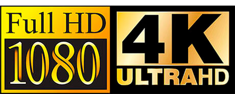 Логотипы Full HD 1080 и 4K Ultra HD