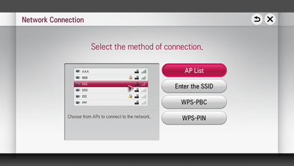 LG Smart TV Netcast - AP List
