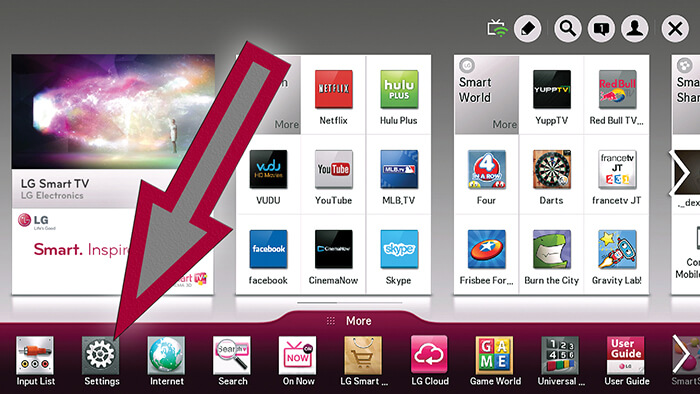 LG Smart TV Netcast - Settings